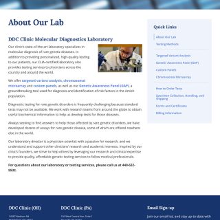 About Our Lab page - full